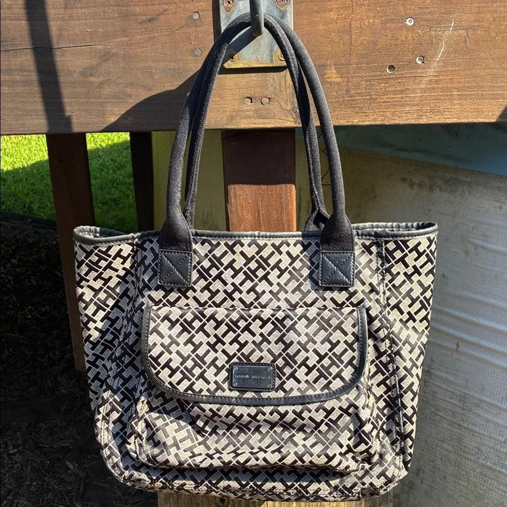 Stylish Black and Gray Women's Tote Bag